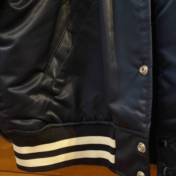 VINTAGE NEW YORK YANKEES BOMBER STARTER JACKET SIZE L - Picture 5 of 6